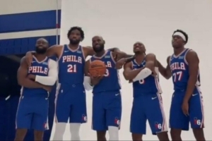 星光拉满!76人媒体日五人组亮相 NBA官推:他们现在都在费城!